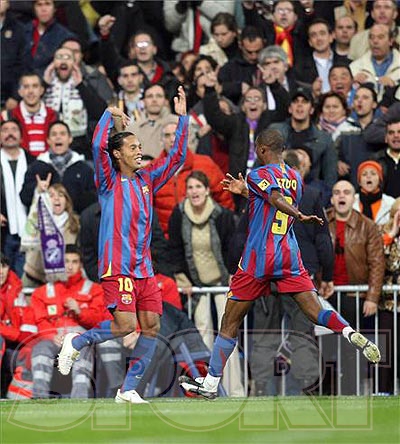 ronaldinho y etoo